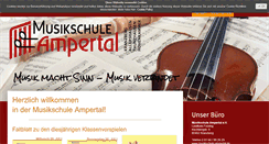 Desktop Screenshot of musikschule-ampertal.de